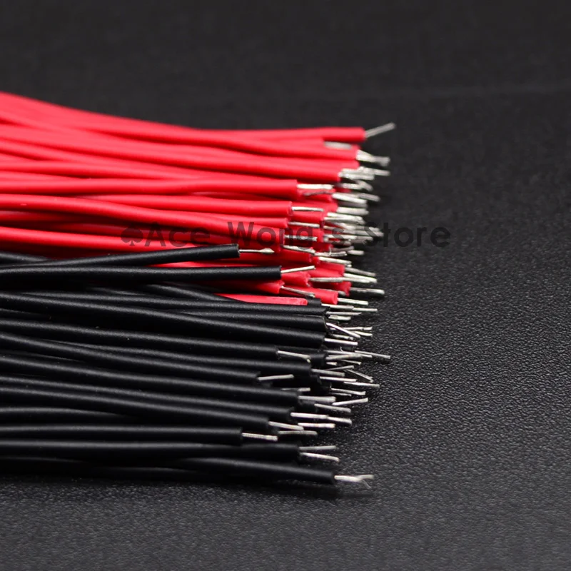 100 шт./лот Оловянная макетная плата кабель для пайки ПП 24AWG 5 см Fly Перемычка провода кабель оловянные проводящие провода 1007-24AWG разъем провода