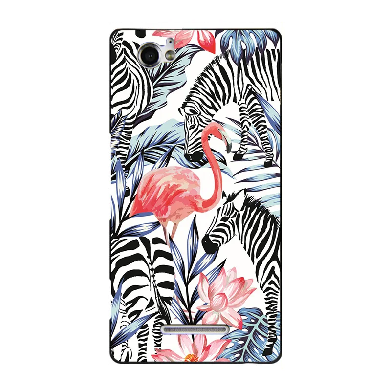 Модный чехол с мультипликационным принтом для sony Xperia M Dual C1905 C1904 C2004 C2005, чехол для телефона с изображением кота и пейзажа