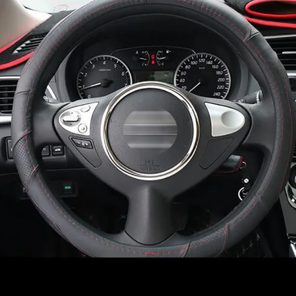 Брендовый чехол с логотипом на руль декоративное кольцо из нержавеющей стали