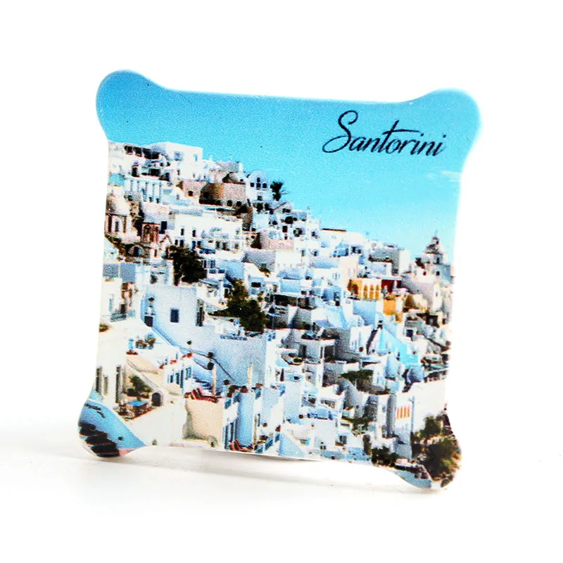 Магнит на холодильник Греция Санторини дизайн здания|building|building magnets |