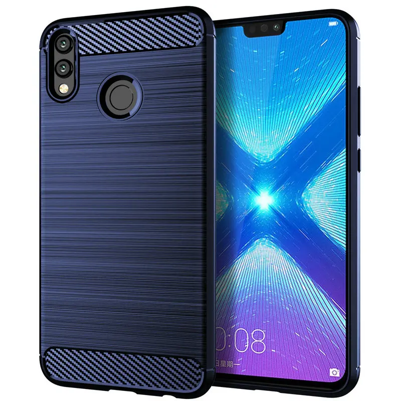 Крышка для huawei Honor 8x силиконовый чехол Броня бампер противоударные крышки Чехлы