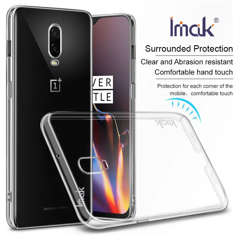 OnePlus 6 T защитный чехол прозрачные ясные прочные ПК телефон One Plus Задняя крышка