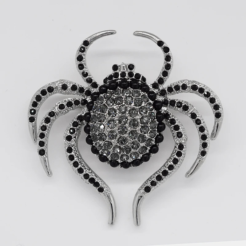 

Fashion Brooch Black Rhinestone Spider brooches C291 H