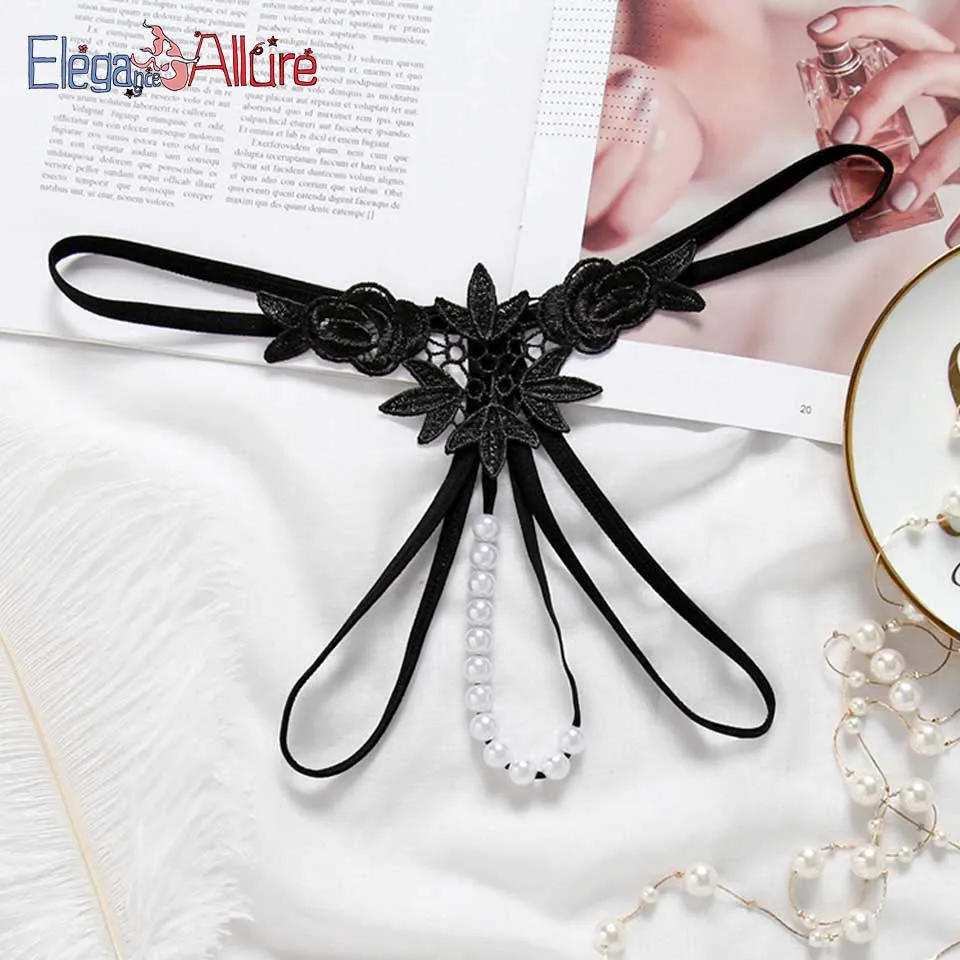 E& A, сексуальное нижнее белье, сексуальные трусики, Порно стринги, нижнее белье для женщин, кружевные стринги с жемчужинами, Эротическое Сексуальное белье-Пижама, сексуальная комбинация