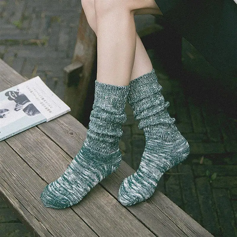 Женские спущенные носки дышащие скрапчатые свободные для модного стиля одежды |