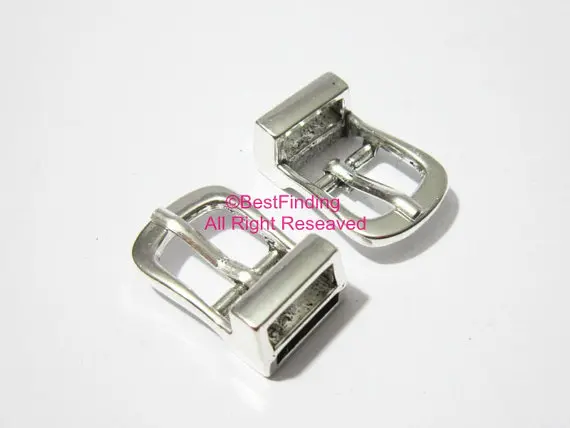 

Belt buckle 10x2mm leather clasp 10mm flat leather connector FH63