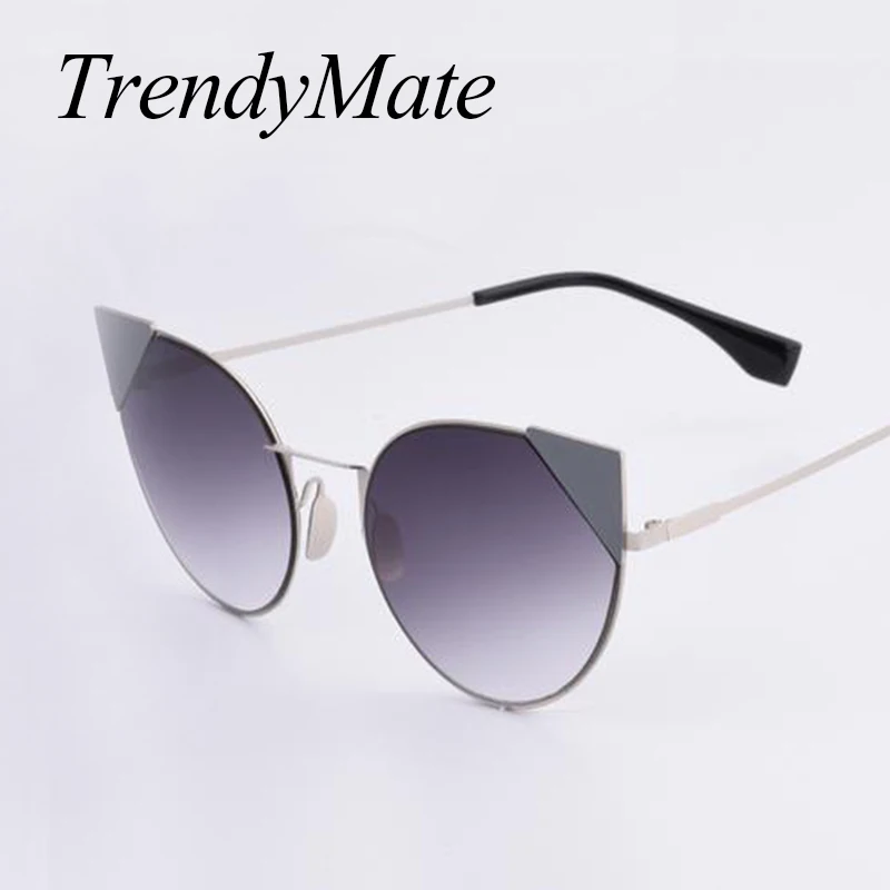 Солнцезащитные очки кошачий глаз женские модные брендовые дизайнерские