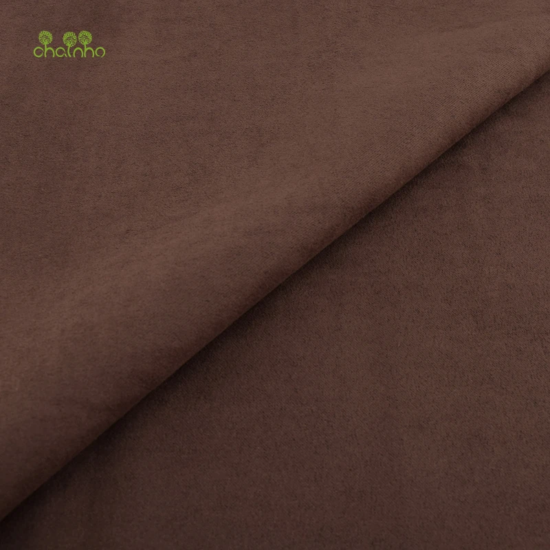 Chainho серия однотонных замшевых тканей Оптовая замшевая ткань для шитья своими