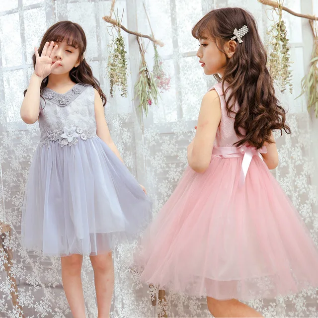 Rlyaeiz High Quality Kids Dresses For Girls 2019 Summer Fashion Lace 2-7Y Princess Ball Gown Dress | Детская одежда и обувь