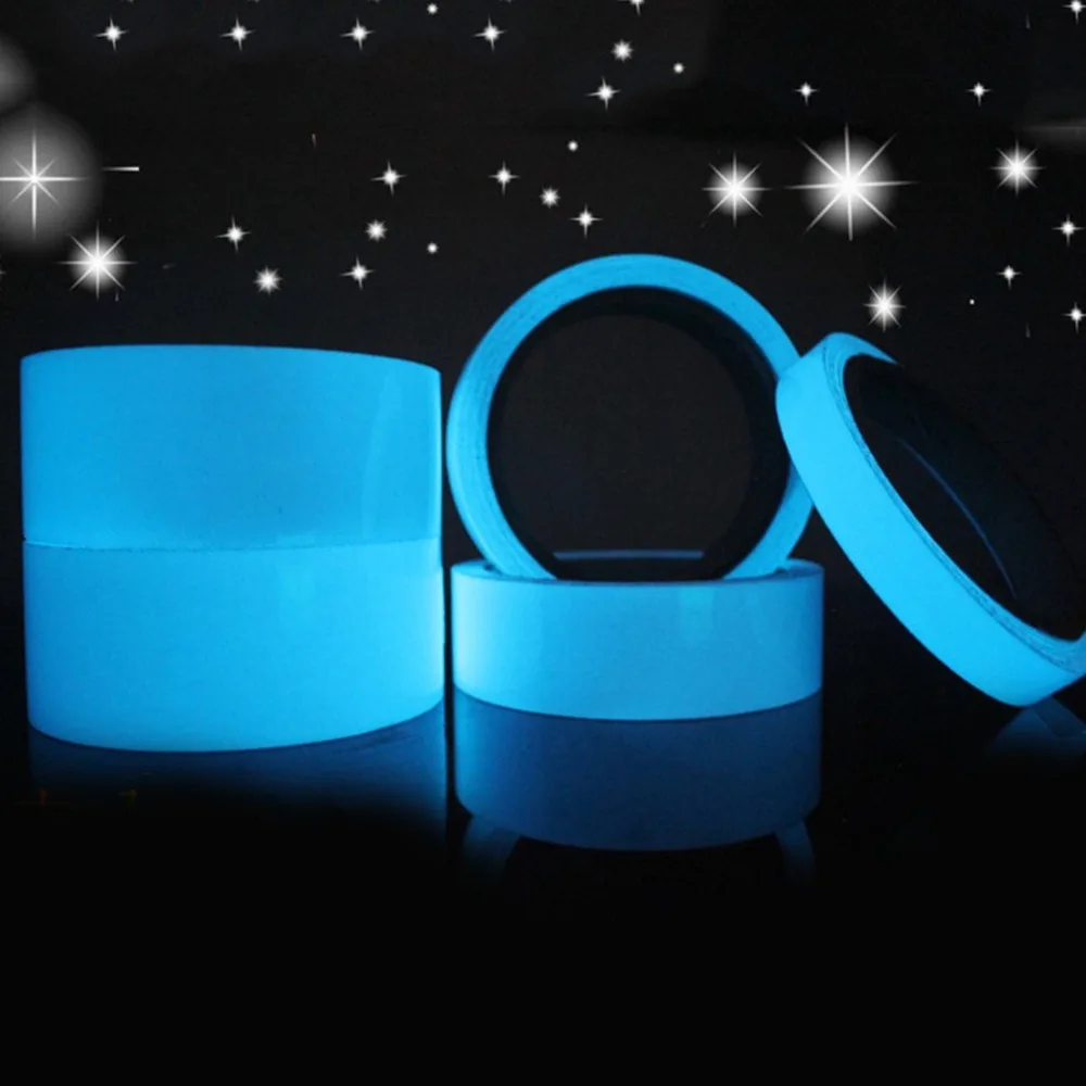 AliExpress Красочные светоотражающие ленты светящиеся самоклеющиеся наклейки светящиеся флуоресцентные светящиеся ленты темные яркие Предупреждение ющие ленты