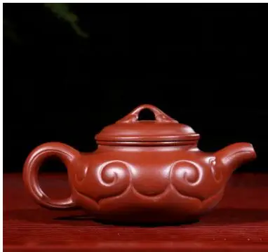 200cc известный чайник ручной работы Исин чай Dahongpao красный из красной глины Исин antique античный(выскакивает 3 чашки