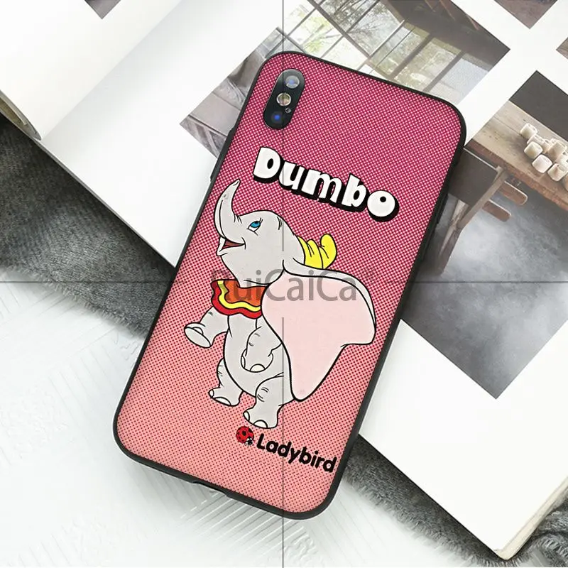 Чехол Ruicaica Dumbo Coque Shell для телефона iPhone 5 5Sx 6 7 7 plus 8 8 Plus X XS MAX XR