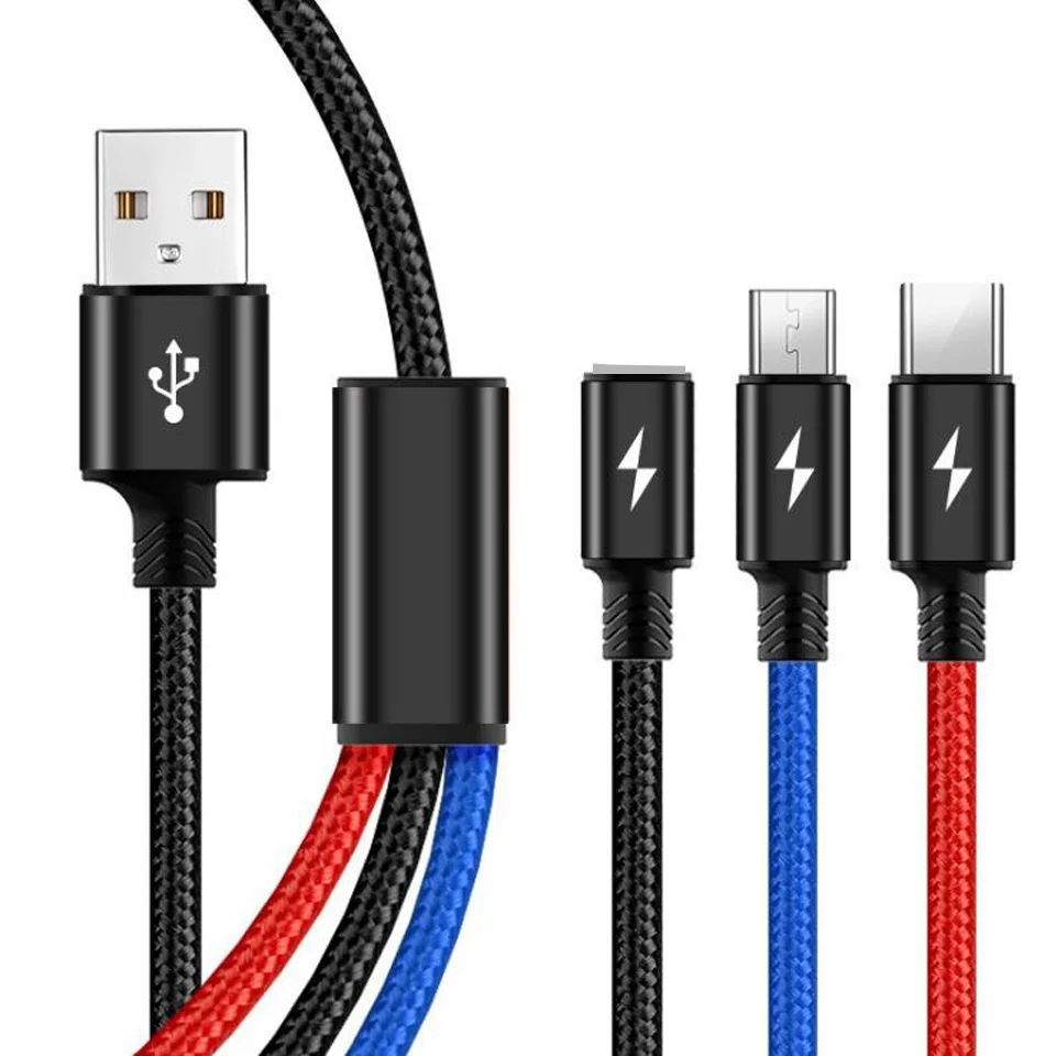 3 в 1 Micro usb type C кабель зарядного устройства для samsung M30 Note 9 huawei P30 P20 Honor 10i P смартфон