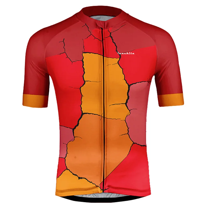 Jersey 01 Radtrikot herren kurzarm RUNCHITA летний комплект из Джерси с коротким рукавом и нагрудником и шортами для езды на велосипеде Camisa ciclismo MTB ropa ciclismo - Цвет: Jersey 01