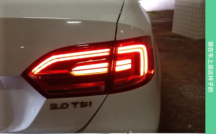 AKD автомобильный Стайлинг для VW Jetta задние фонари 2011- Jetta Mk6 светодиодный задний фонарь светодиодный DRL Dynami сигнал тормоза заднего хода авто аксессуары