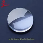 Горячие продажи Диаметр 25 мм фокусное расстояние 45 мм Дважды Выпуклые акриловые google картон двояковыпуклые линзы