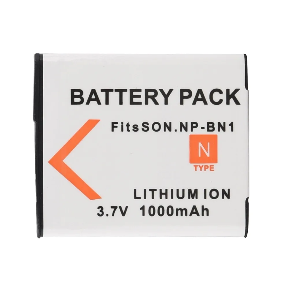 

1Pcs 1000mah NP-BN1 Digital Camera Battery for Sony NP-BN1 TX9 WX100 TX5 WX5C W620 W630 W670 TX100 Replacement Li-ion Bateria
