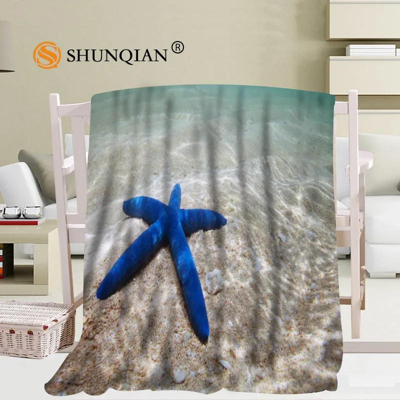 vender Cobertor Personalizado Starfish Cobertor Macio Diy Sua Imagem Decoração Quarto Tamanho 56x80 Polegada, 50x60 Polegada, 40x50 Polegada