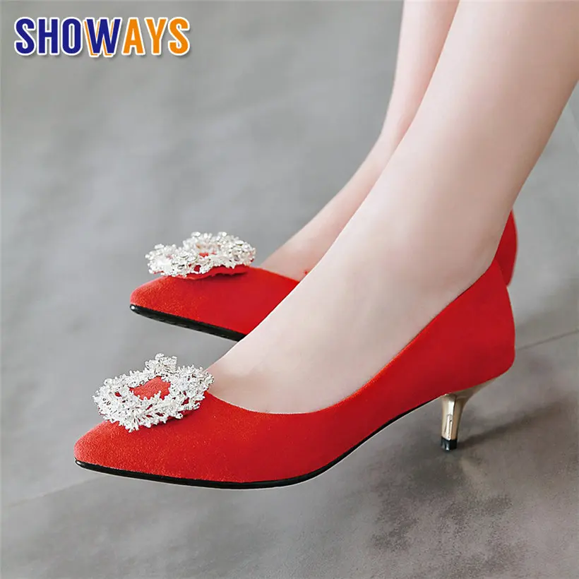 Красные женские туфли лодочки на тонком высоком каблуке рюмочка Черные из флока