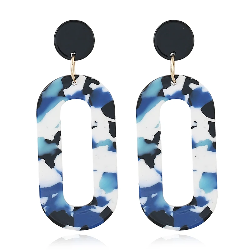 Длинные акриловые серьги-подвески для женщин модные геометрические серьги