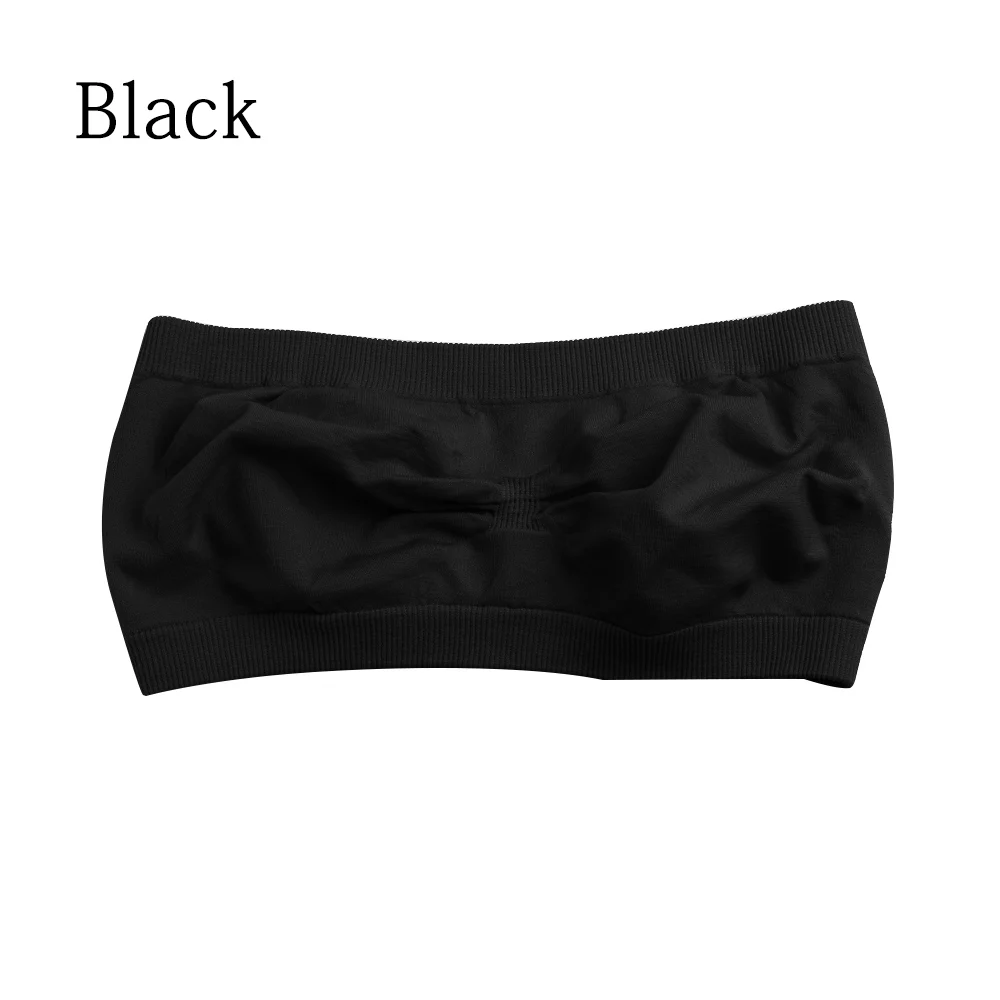 Black 1 шт., модные майки для женщин, девушек, сексуальный бюстгальтер без бретелек, Бюстгальтер-бандо, летний бюстгальтер без бретелек - Цвет: Black