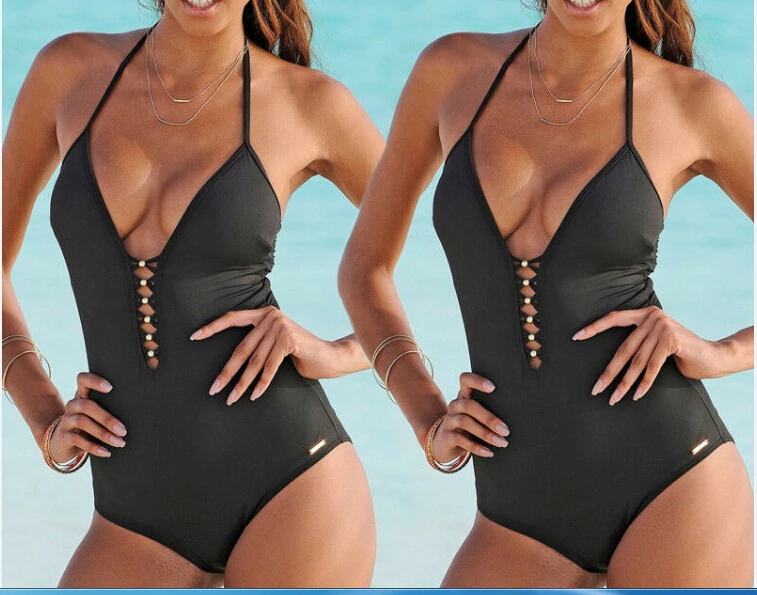 Женский слитный купальник-бикини с пуш-ап монокини купальник купальный костюм |