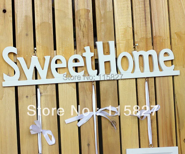 Деревянная фоторамка с деревянной вешалкой 3 шт набор рамка Милая домашняя белый