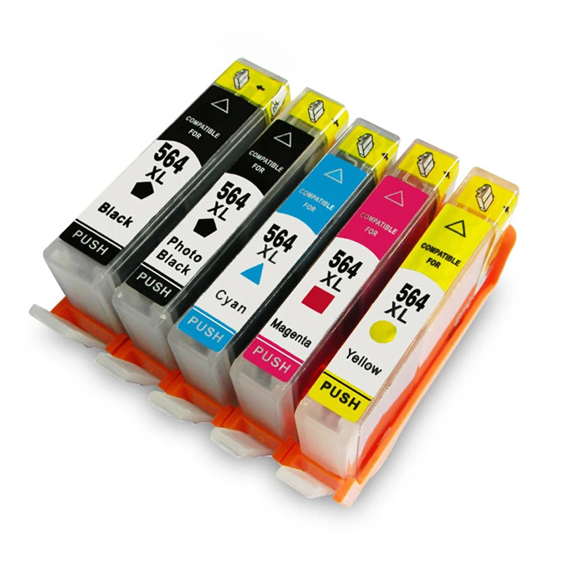 5 шт для hp 564 hp564 совместимый картридж с чернилами принтера Photosmart 5510 5511 5512 5514 5515 5520