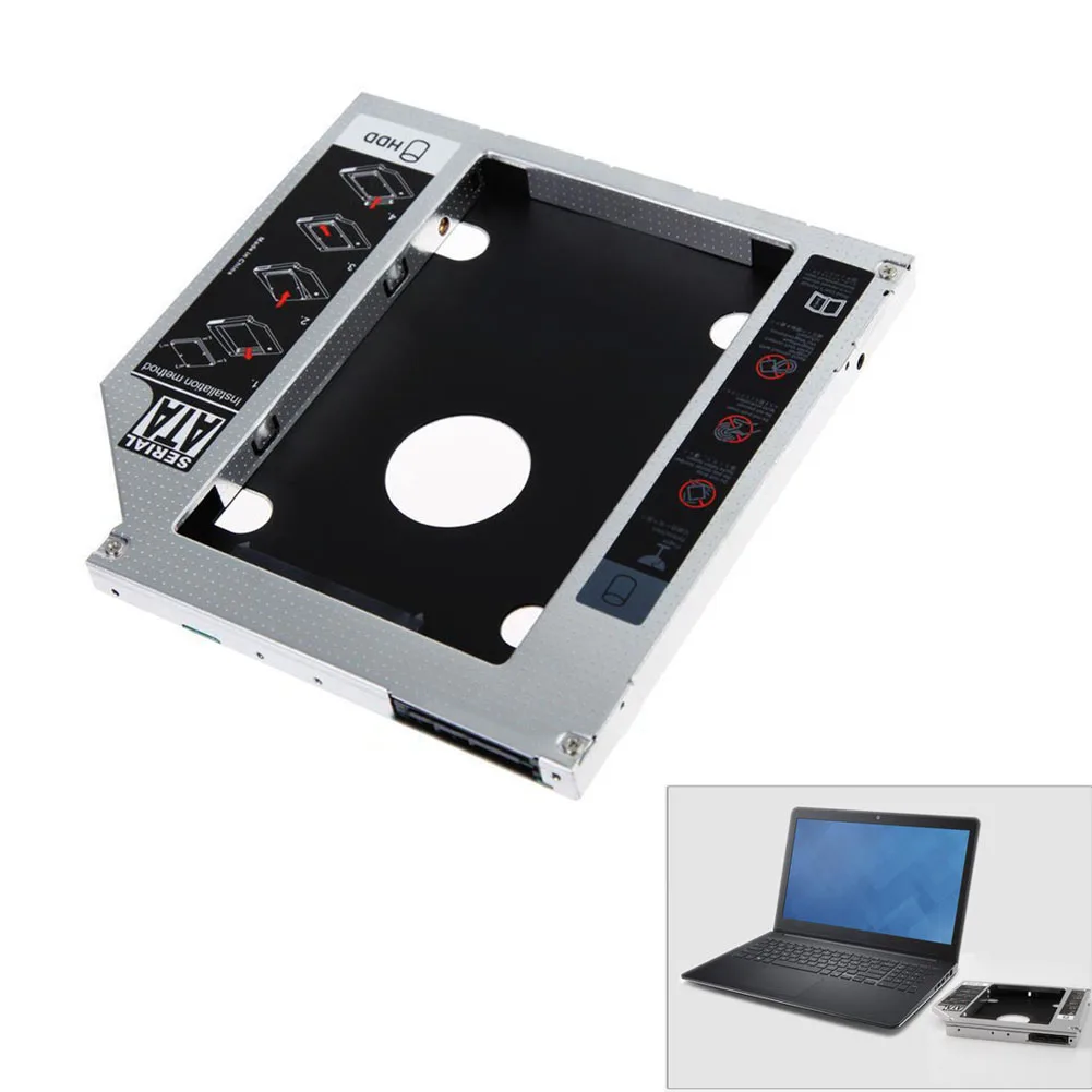 Новый 9 5 мм/12 7 мм SATA HDD SSD жесткий диск CD-ROM кронштейн Caddy Bay для MacBook Windows @ JH |