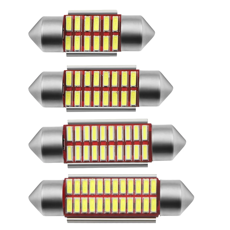 Гирлянда 31 мм 36 мм 39 мм 42 мм Светодиодная лампа C5W C10W супер яркая 4014 SMD Canbus безотказная Автомобильная интерьерная лампа Doom для стайлинга автомобилей