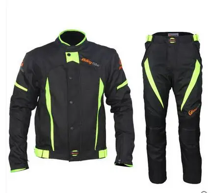Jacket and pants Езда племя мотоциклетные водонепроницаемые куртки Защита дышащий мотокросса брюки Motos jaqueta chaqueta езда гоночная одежда - Цвет: Jacket and pants