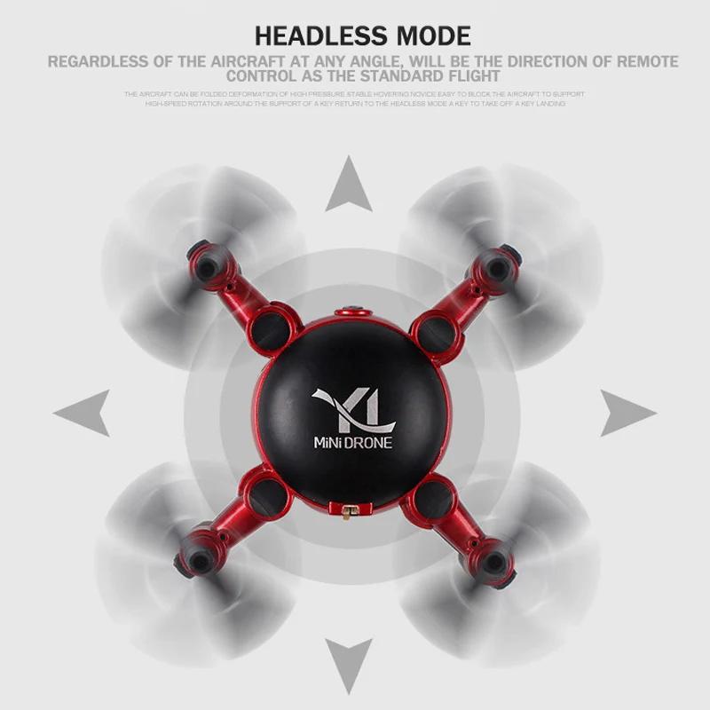 9x9 см мини Drone Игрушечные лошадки 6 осей Quadcopter Радиоуправляемые игрушки мигающий