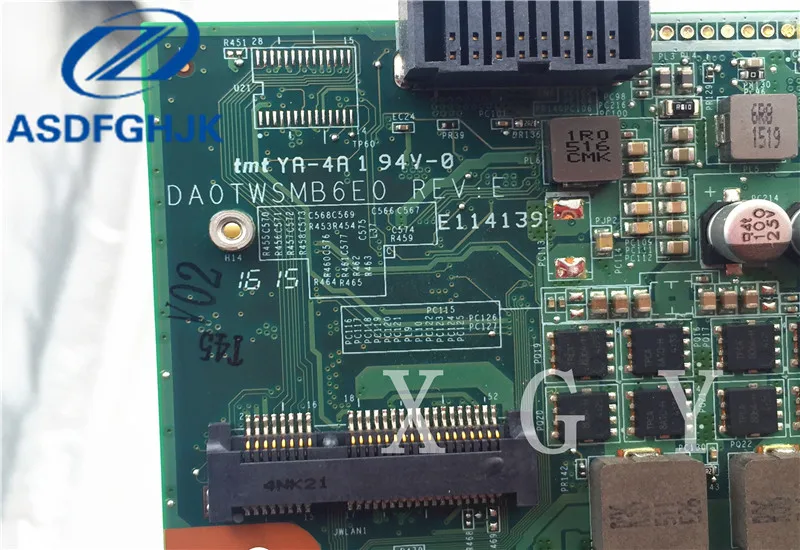 Материнская плата для ноутбука Shenzhou Для Ares K610C K610D DA0TWSMB6E0 DDR3L неинтегрированная