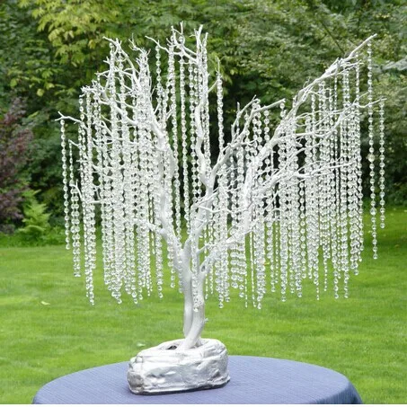 100 м/лот кольцо с прорезями Бриллиантовая подвесная Хрустальная гирлянда