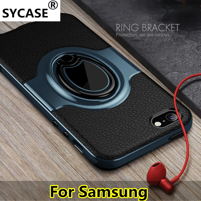 Чехол SY для samsung S7 edge S8 Plus S9 Note8 note9 противоударный кольцевой кронштейн держатель