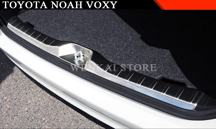 WENKAI для Toyota Noah Voxy- нержавеющая сталь Задний внутренний Бампер протектор Защита порога Накладка 1 шт. автомобильный Стайлинг