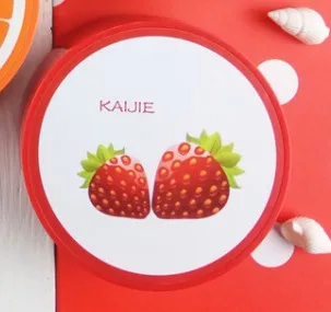 strawberry Фруктовый кейс для контактных линз, портативный для женщин и девушек, цветная коробка для контактных линз, набор с зеркалом, милый кейс для контактных линз L168 - Цвет: strawberry