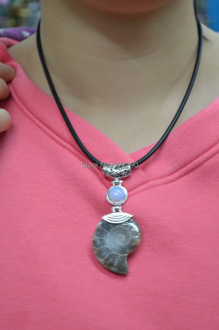 Новинка 2015 древняя натуральная ракушка наутилуса подвеска из аммонитового камня