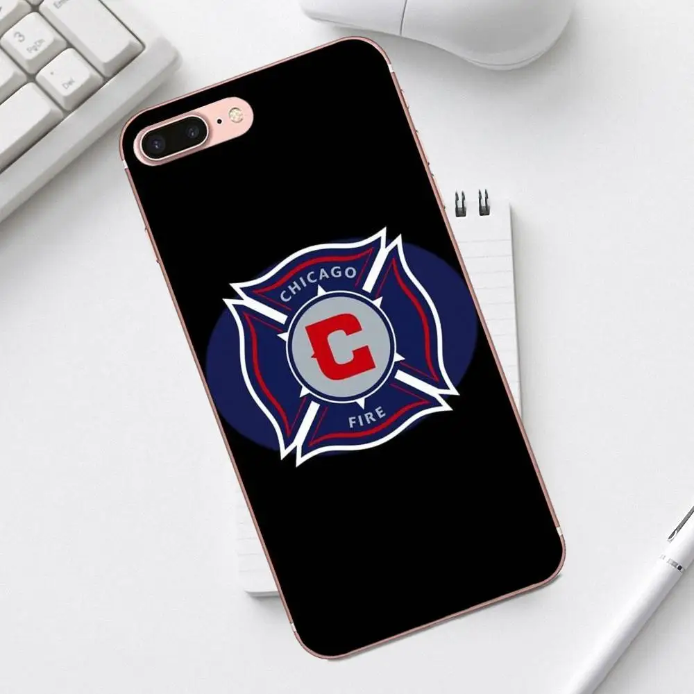 Мягкий силиконовый чехол для телефона Chicago Fire iPhone 4 4S 5 5C SE 6 6S 7 8 Plus X XS Max XR Galaxy A3 A5 J1 J3