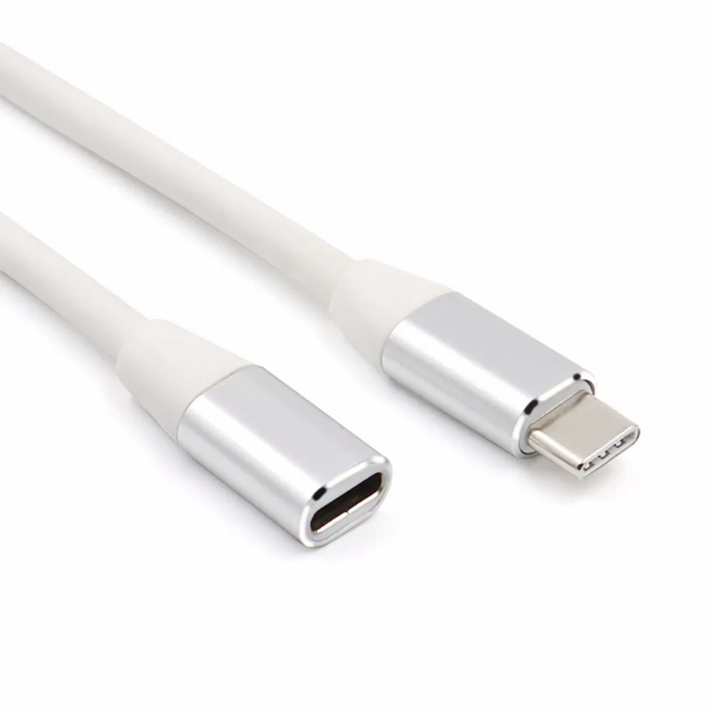 SOONHUA 1 м usb type C кабель-удлинитель USB 3,1 кабель для передачи данных и видео USB-C Штекерный и гнездовой удлинитель