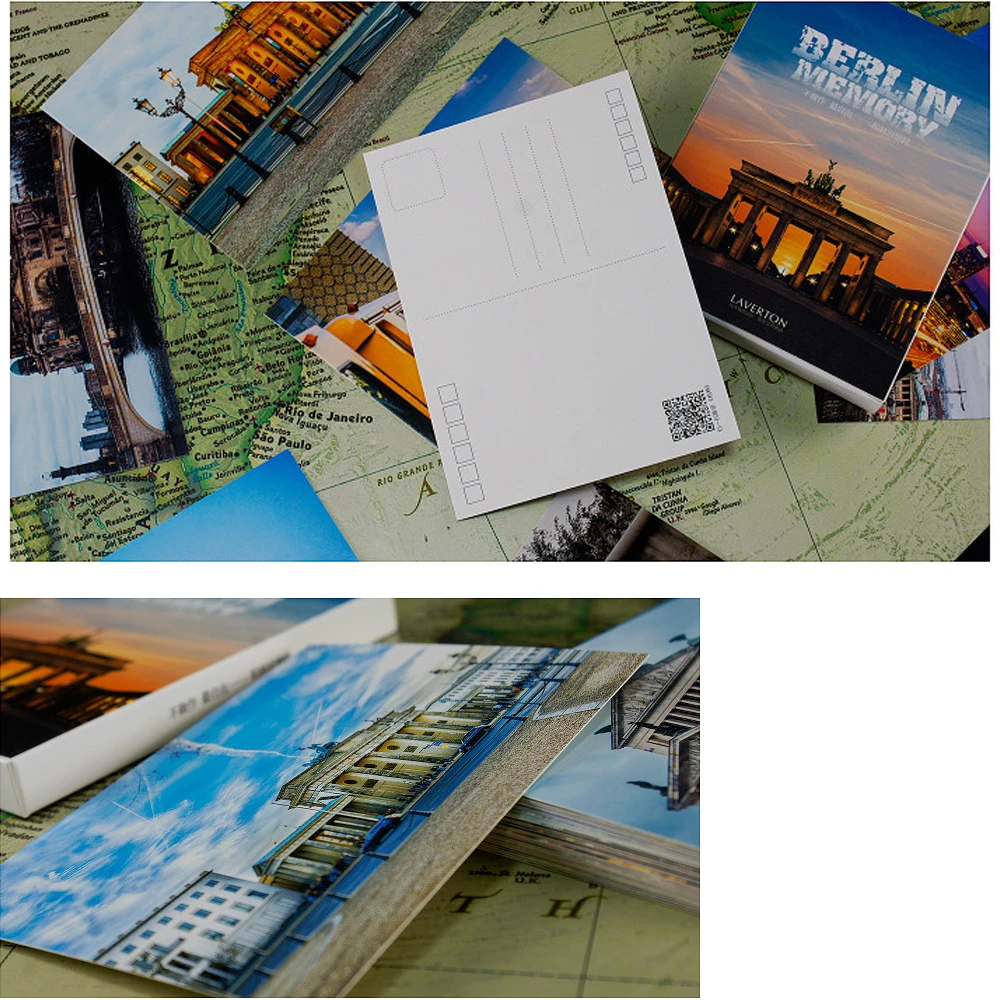 

30pcs a view of Berlin card multi-use as Scrapbooking party invitation DIY Decoration gift card message card postcard