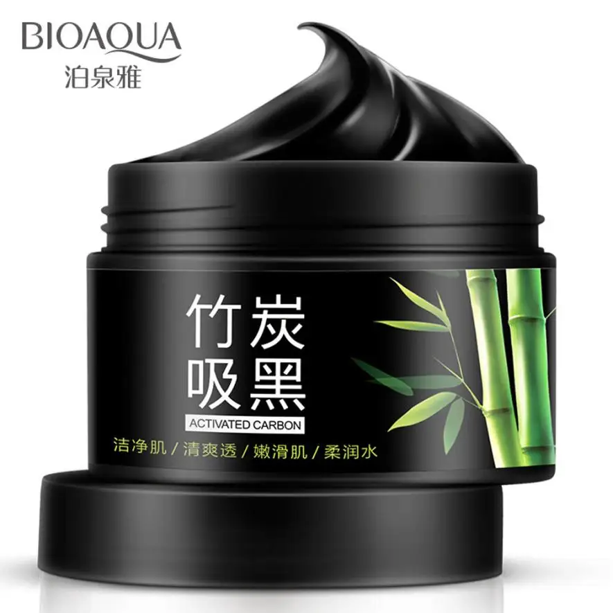 Новейший! Очищающая осветляющая кожу черная грязевая маска для лица удаление