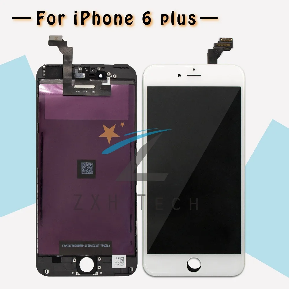 5 шт./лот + клон для iPhone 6 plus LCD ''сборка и дисплей сенсорный экран дигитайзер