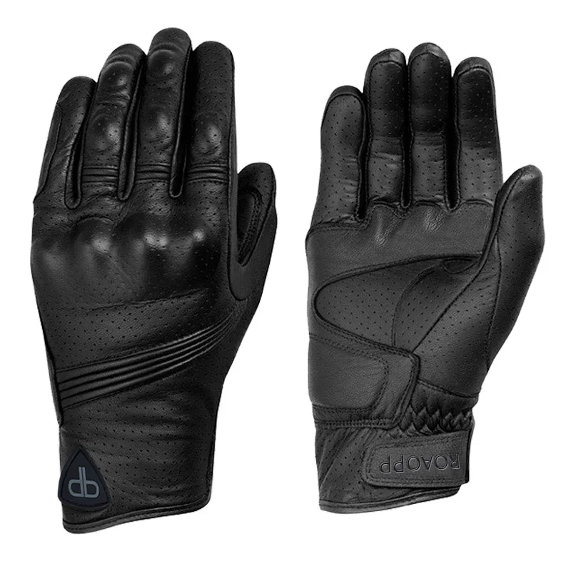 New Perforated Glove Nuoxintr дышащие Мотоциклетные Перчатки кожаные перчатки с полной защитой пальцев перчатки для мотокросса перчатки для езды на горном велосипеде - Цвет: New Perforated Glove