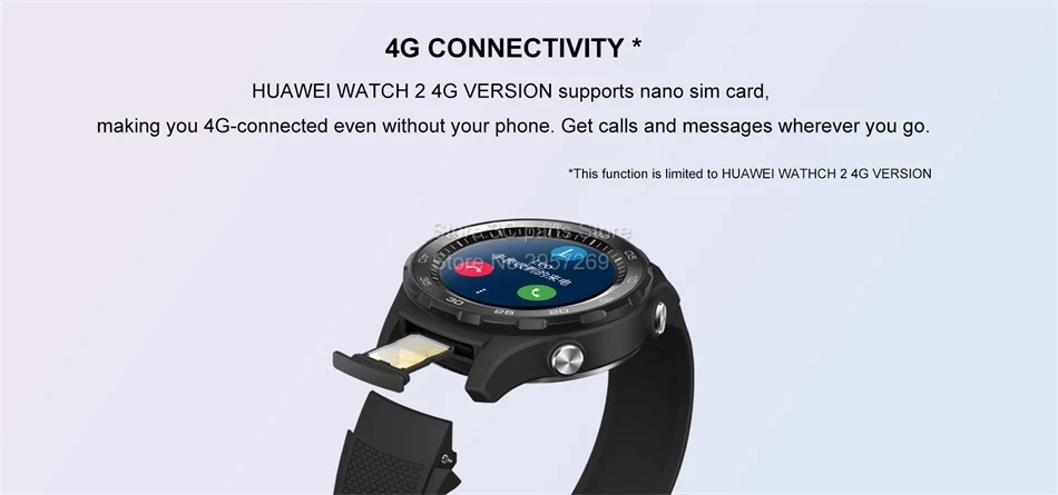 Оригинальные Смарт-часы huawei 2 с поддержкой LTE 4G, Версия Телефона, трекер сердечного ритма для Android iOS, IP68, водонепроницаемые, NFC, gps
