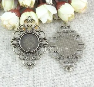 

A2320 18mm lace DIY bronze Cameo Settings Alloy Cork Base Making Charm Pendant Jewelry Accessories Findings