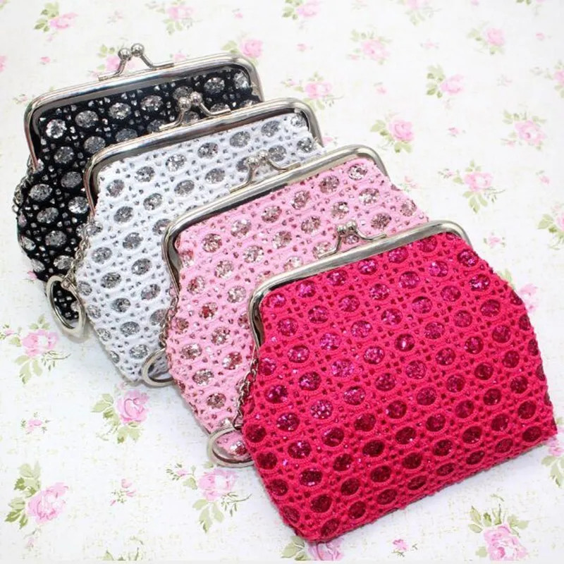 Кошелек с блестками для монет новые женские кошельки и держателем карт маленькие