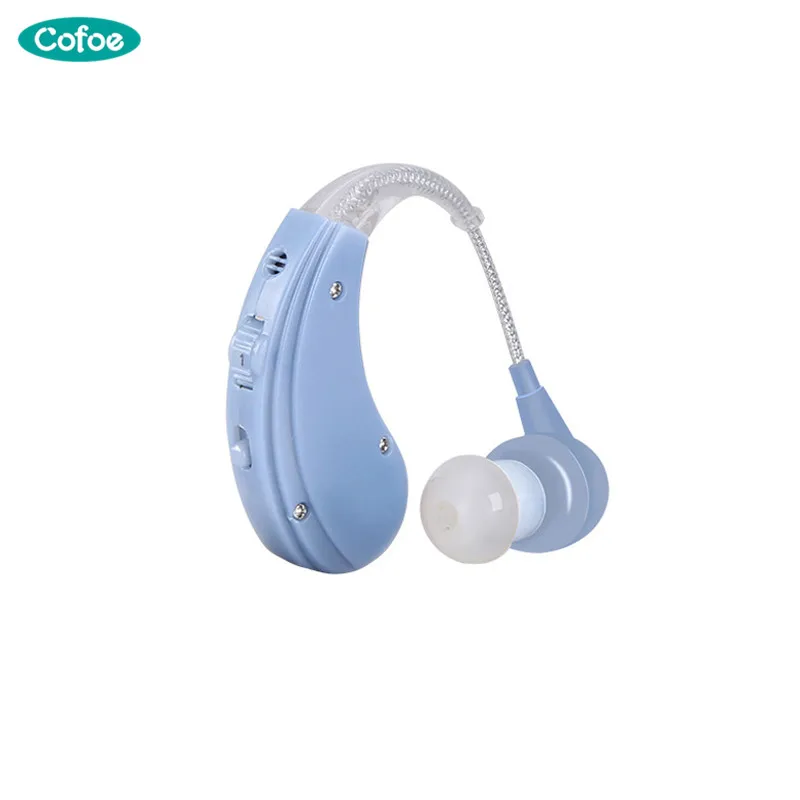 blue color Cofoe BTE слуховой аппарат, усилитель звука, инструменты для ухода за ушами, перезаряжаемые Регулируемые слуховые аппараты для пожилых людей/пациента с потерей слуха - Цвет: blue color