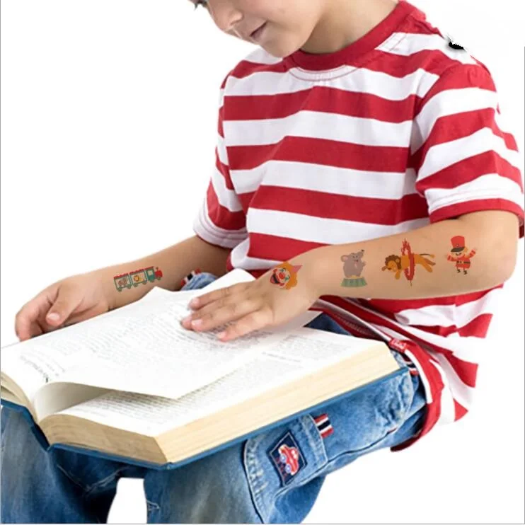 5 шт. цирк карнавальный наклейки для временных татуировок набор поделка Детский