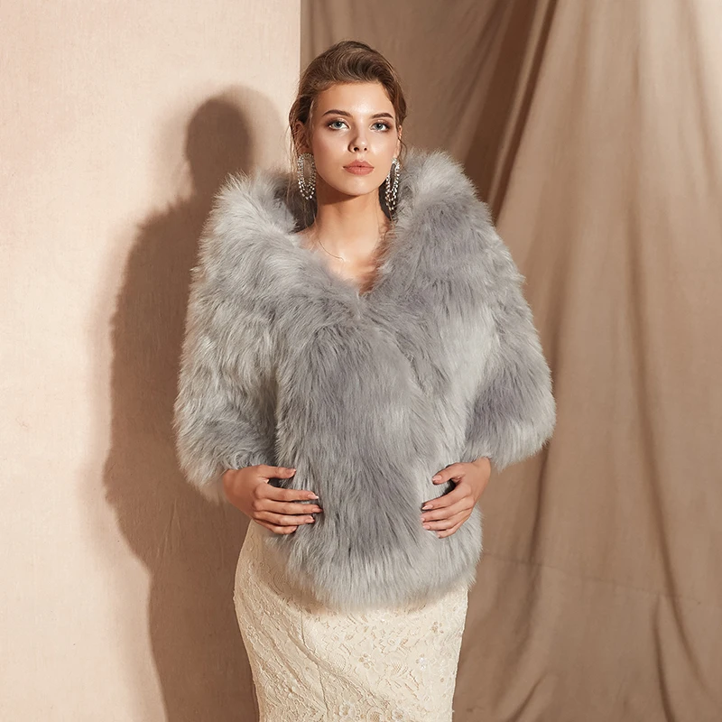 Forevergracedress элегантные мягкие осенне-зимние куртки-болеро Свадебные пальто шали шарфы PJ328